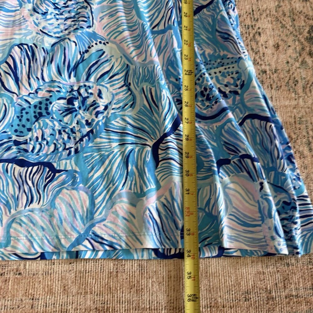 Lilly Pulitzer Cody Short Sleeve Swing Dress Blue Fishful Thinking Small Cotton - Picture 8 of 11